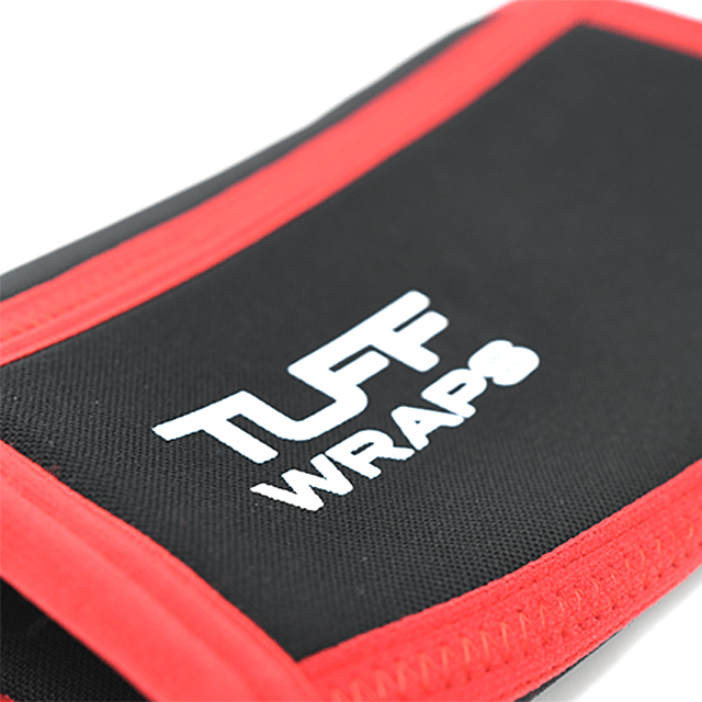 TUFF Power Series 7mm Elbow Sleeves (Black/Red) elbow supports