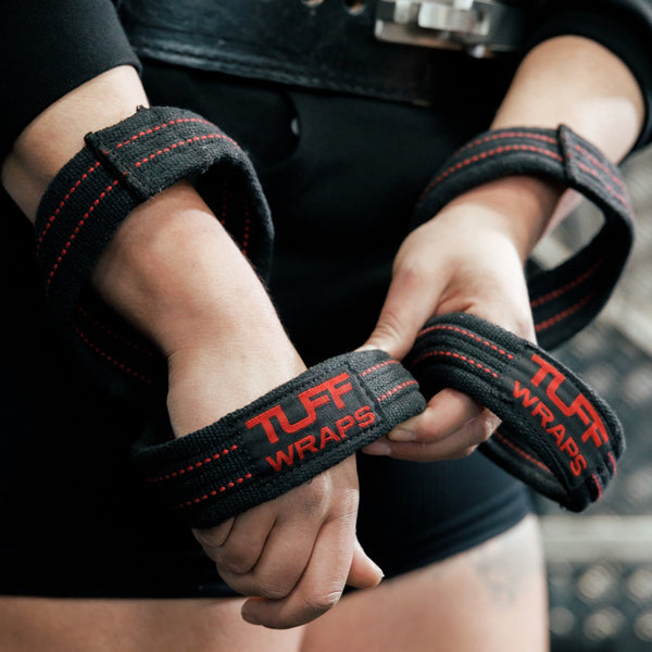 TUFF Figure 8 Lifting Straps | Heavy Duty Weightlifting Straps