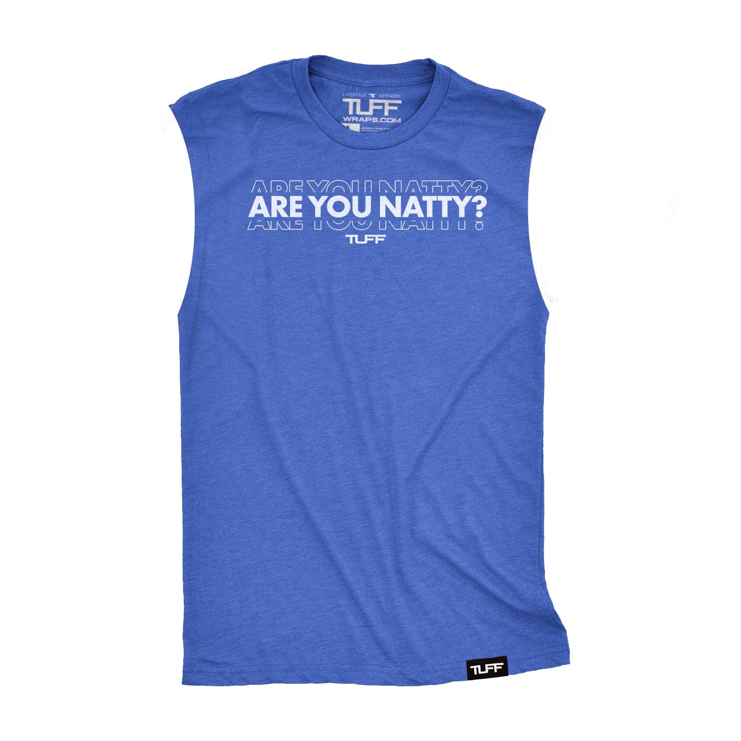 Are You Natty Raw Edge Muscle Tank Men's Tank Tops
