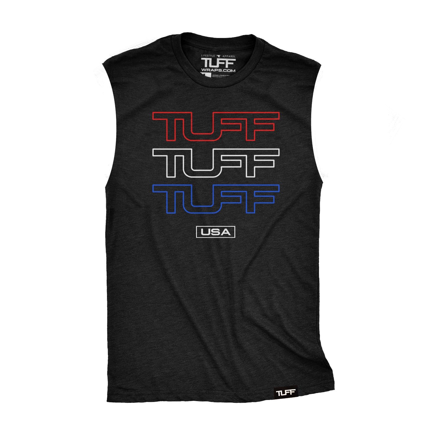 Triple TUFF USA Raw Edge Muscle Tank Men's Tank Tops