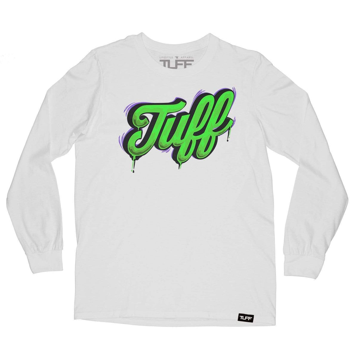 TUFF Script Drip Long Sleeve Tee Men&#39;s Long Sleeve T-Shirt