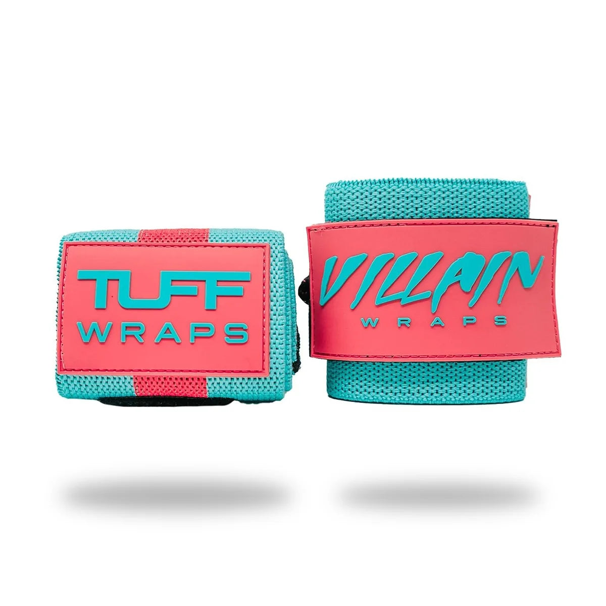 16&quot; Villain Wrist Wraps - Pink &amp; Teal