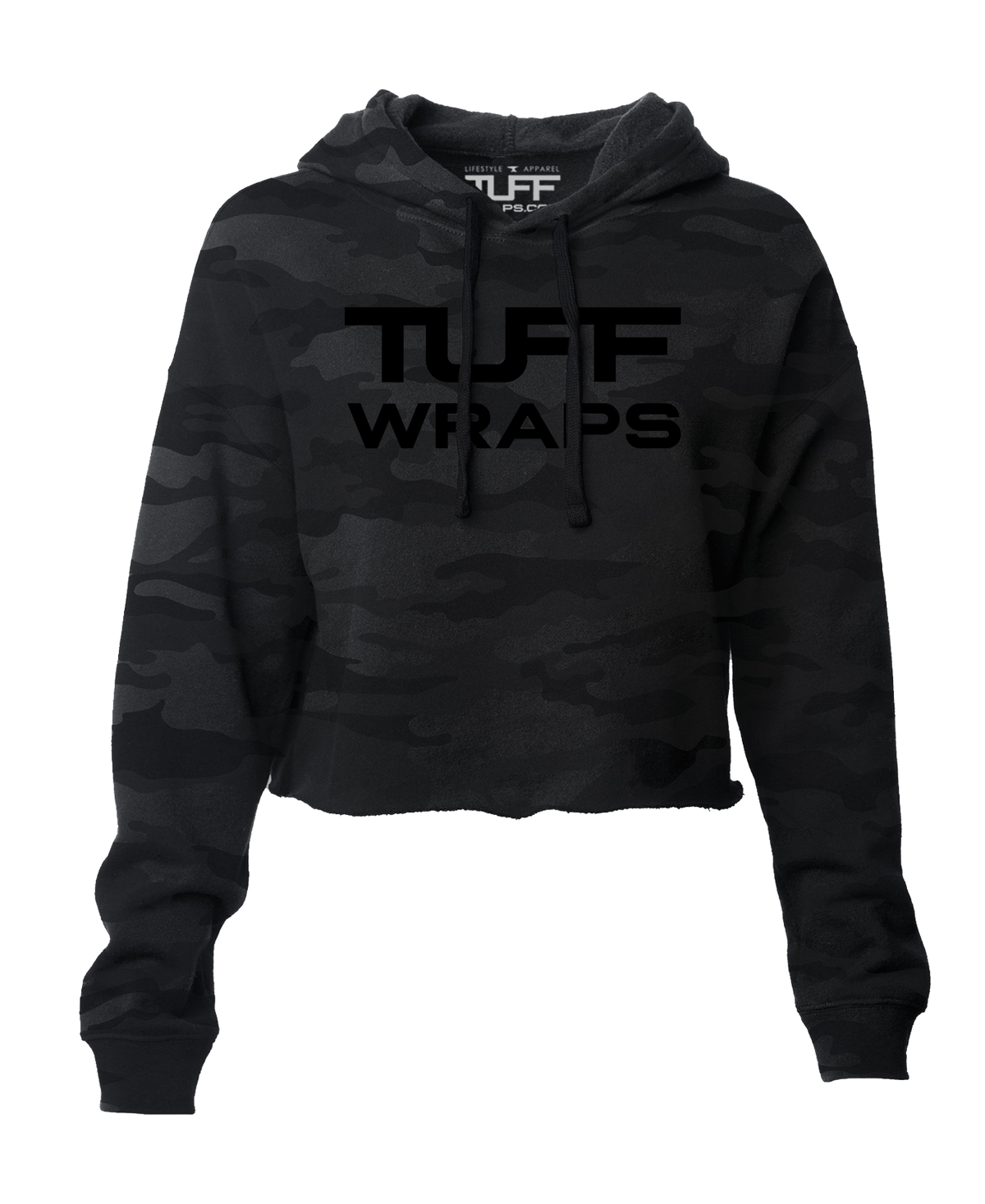 Tuffwraps Global Hooded Cropped Fleece - Black Camo Women&#39;s Outerwear