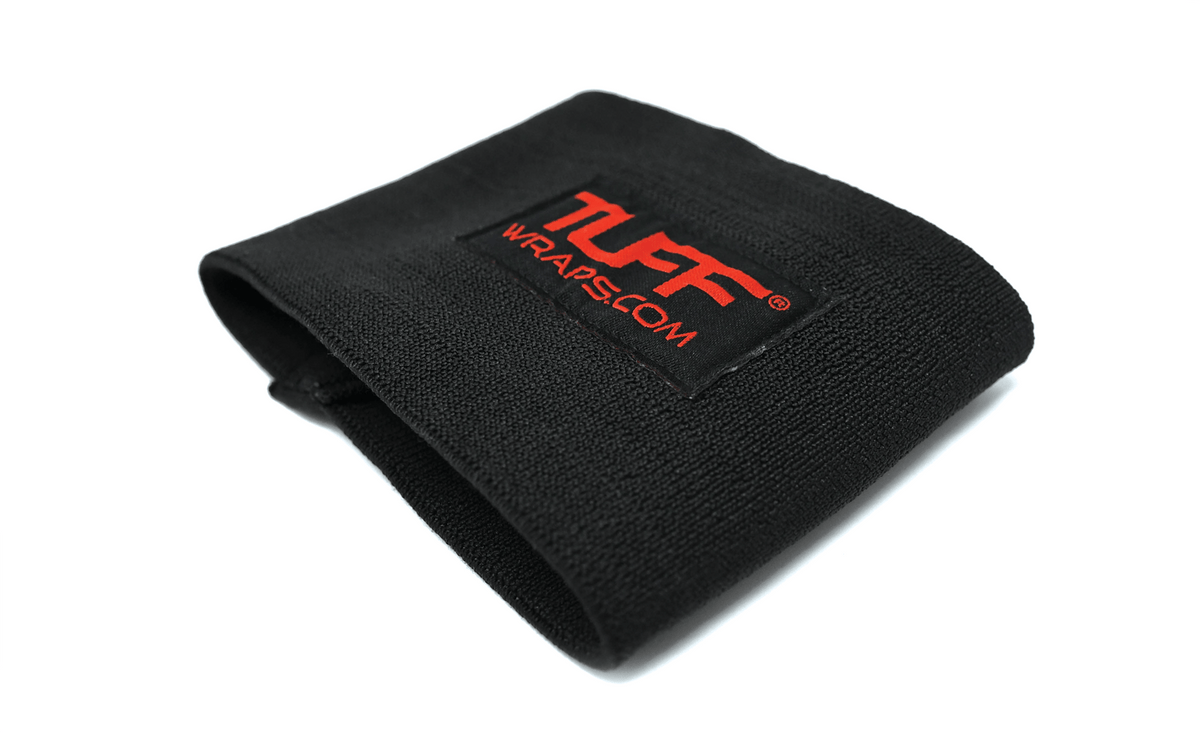 TUFF CUFF 4&quot; STIFF Compression Support - Black Out elbow compression cuff