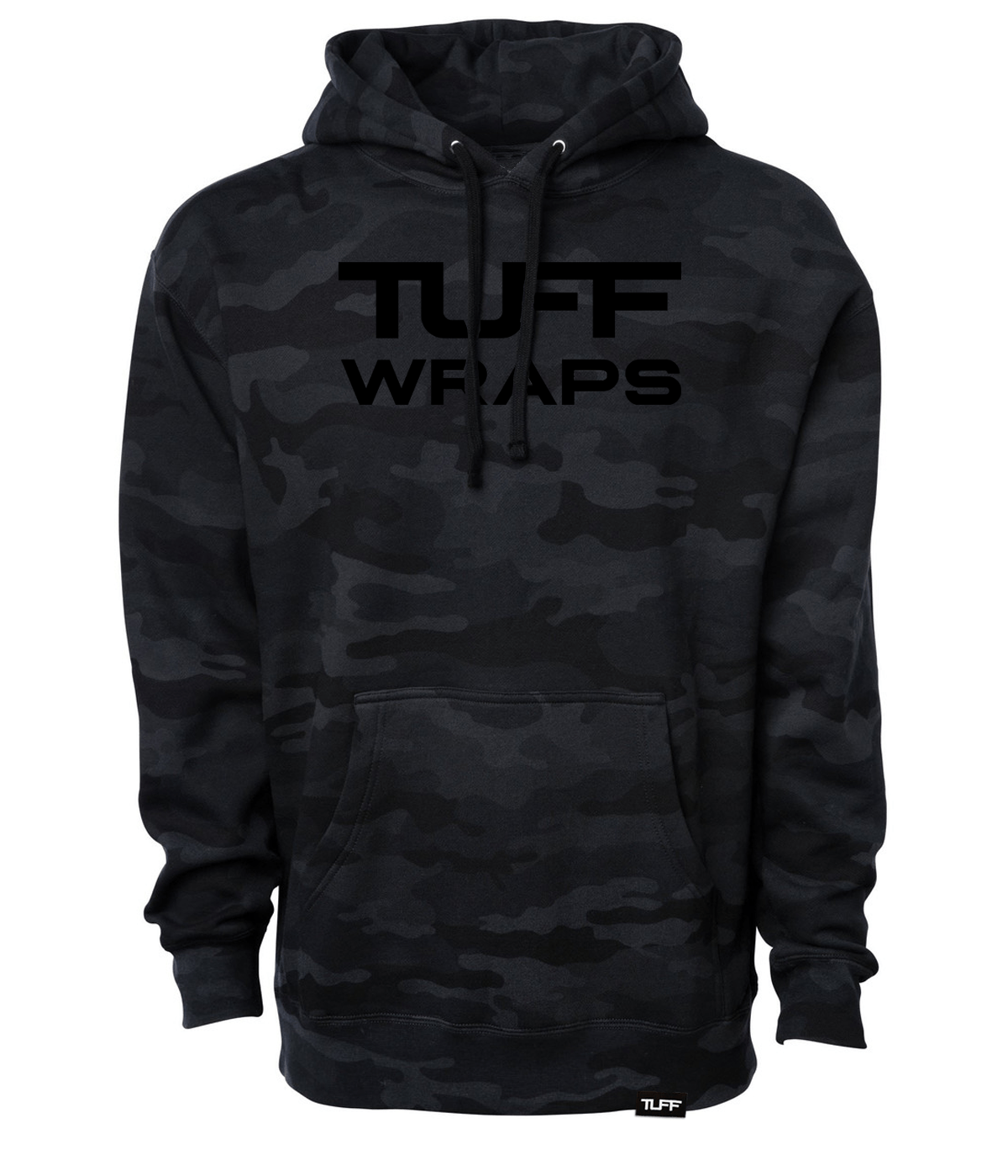 TUFF Wraps Original Black Camo Hoodie