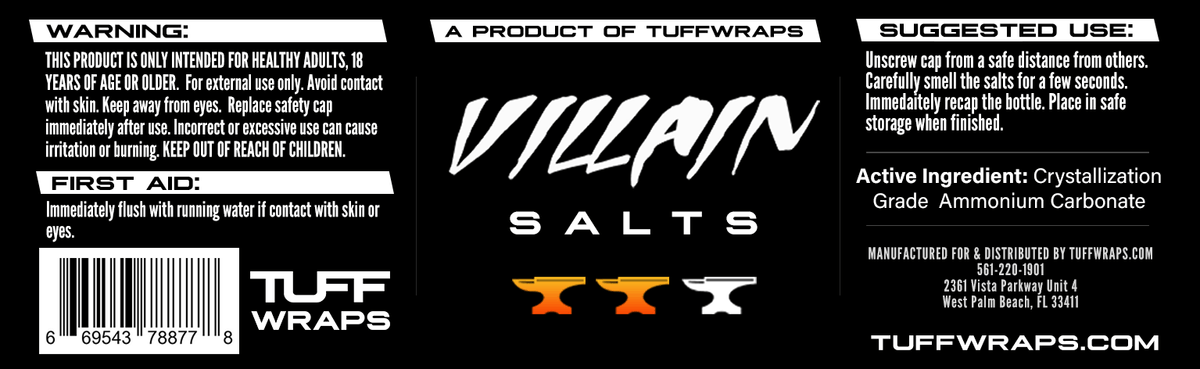 Villain Smelling Salts - Strength 2 Smelling Salts