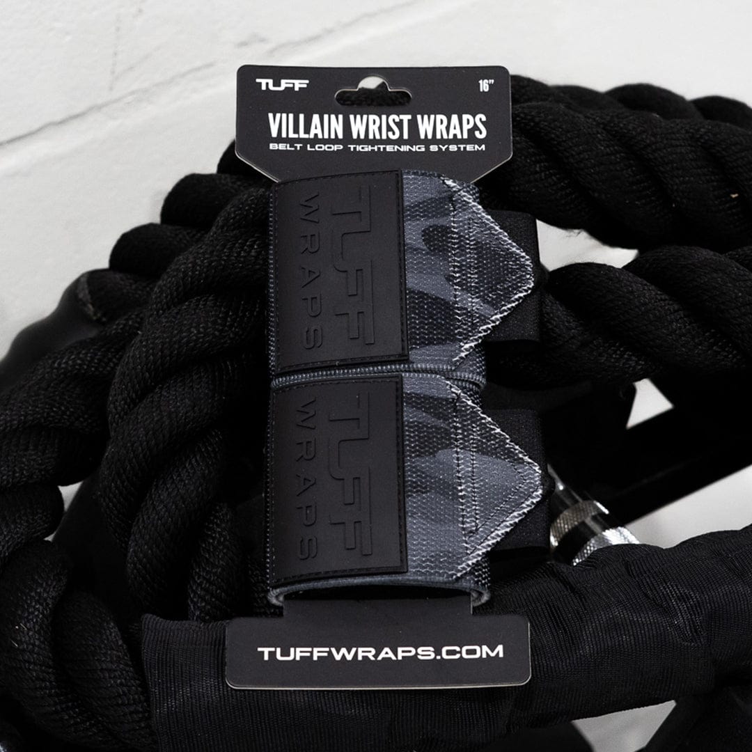 Black Camo V2 Villain Sidekick Wrist Wraps 16&quot; Wrist Wraps