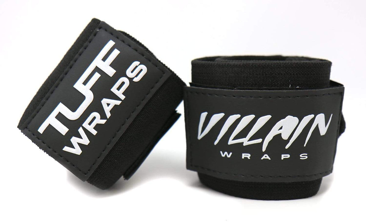 All Black Villain &quot;STIFF&quot; Wrist Wraps 30&quot; Wrist Wraps