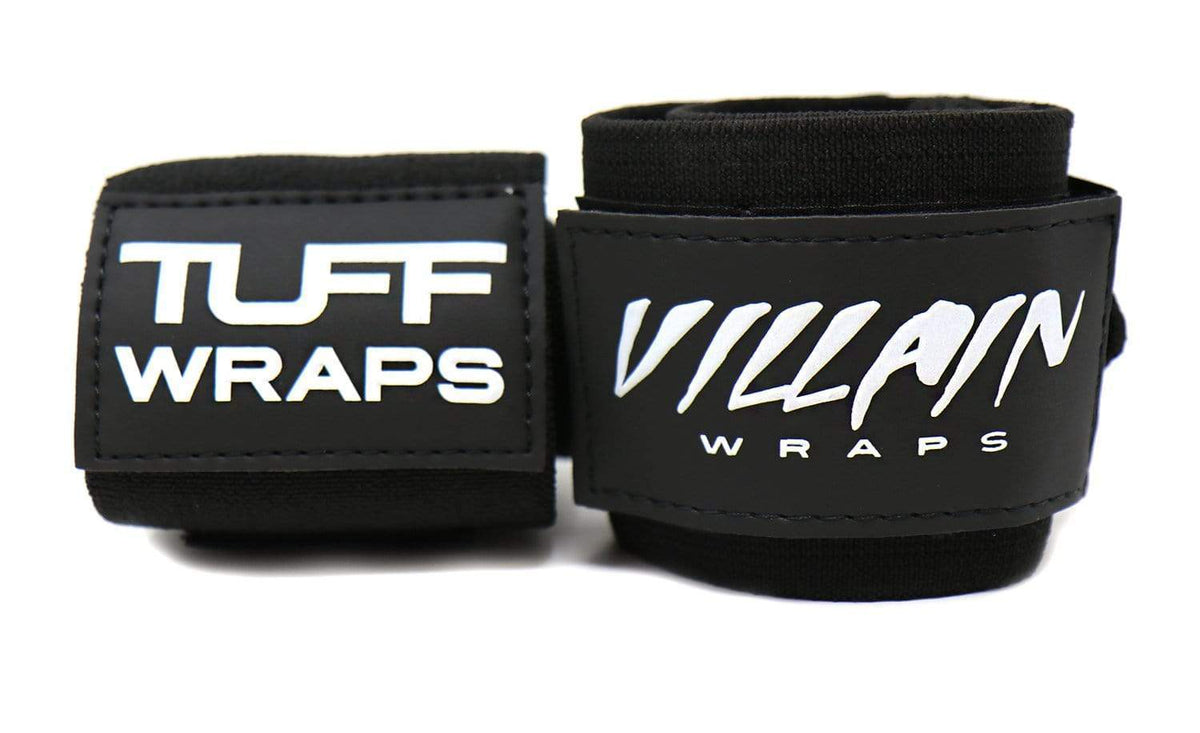 All Black Villain &quot;STIFF&quot; Wrist Wraps 30&quot; Wrist Wraps