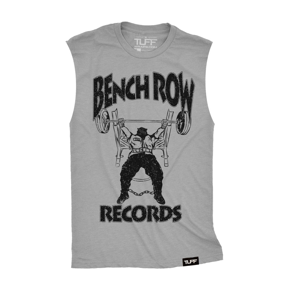 Bench Row Records Raw Edge Muscle Tank Men&#39;s Tank Tops
