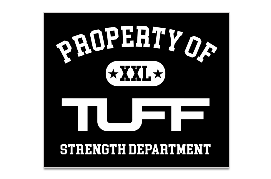 Property of TUFF Sticker Stickers