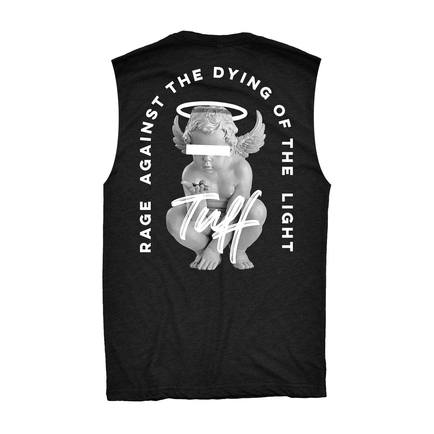 Rage Against the Dying of the Light Raw Edge Muscle Tank Men's Tank Tops