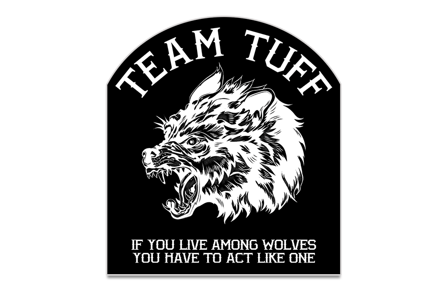 TEAM TUFF Wolves Club Sticker Stickers
