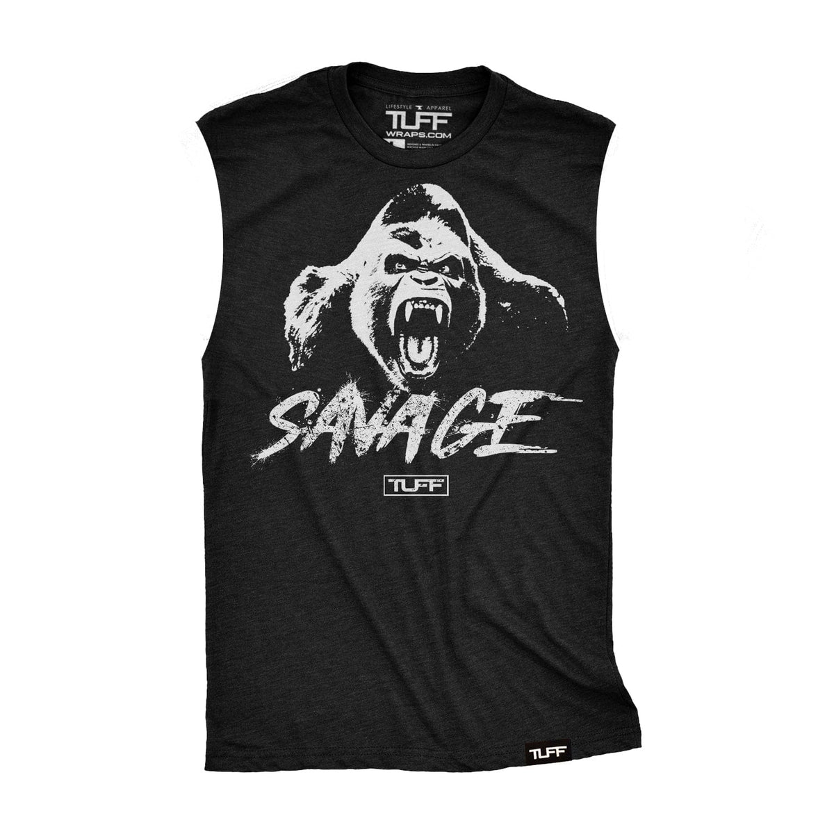 Titan of the Tropics Savage Raw Edge Muscle Tank Raw Edge