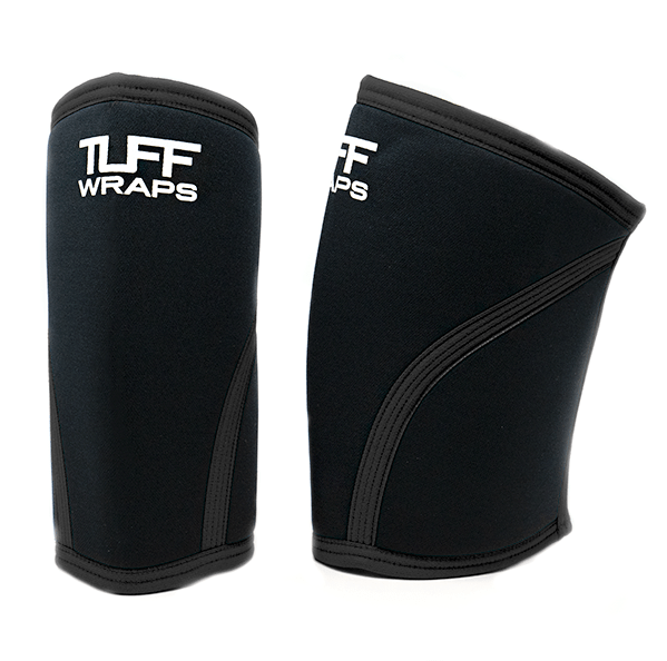 TUFF 7mm X-Training Knee Sleeves (All Black) Knee Sleeves