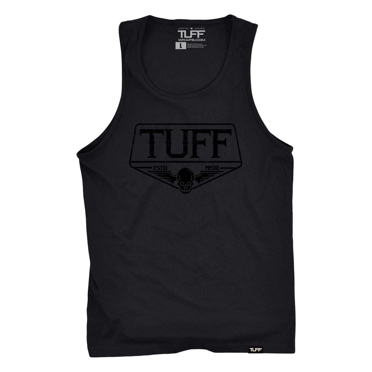 TUFF Blackout Skull Wings Tank Men&#39;s Tank Tops