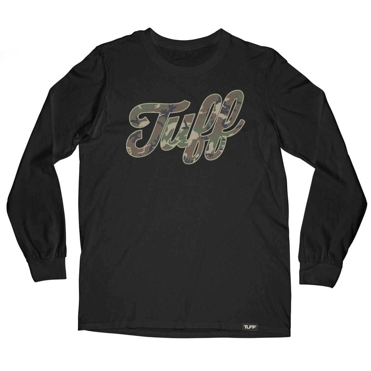 TUFF Script Camo Long Sleeve Tee Men&#39;s Long Sleeve T-Shirt