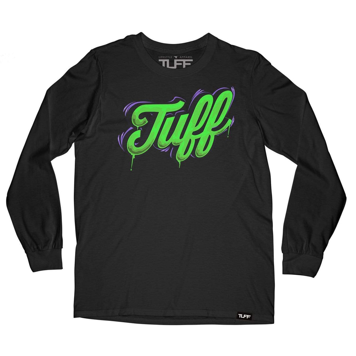 TUFF Script Drip Long Sleeve Tee Men&#39;s Long Sleeve T-Shirt