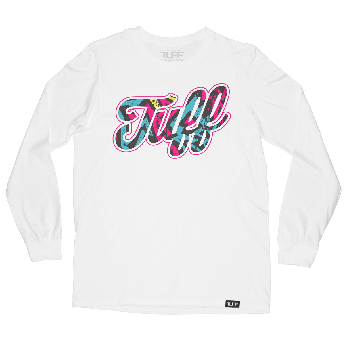 TUFF Script Graffiti Long Sleeve Tee Men&#39;s Long Sleeve T-Shirt