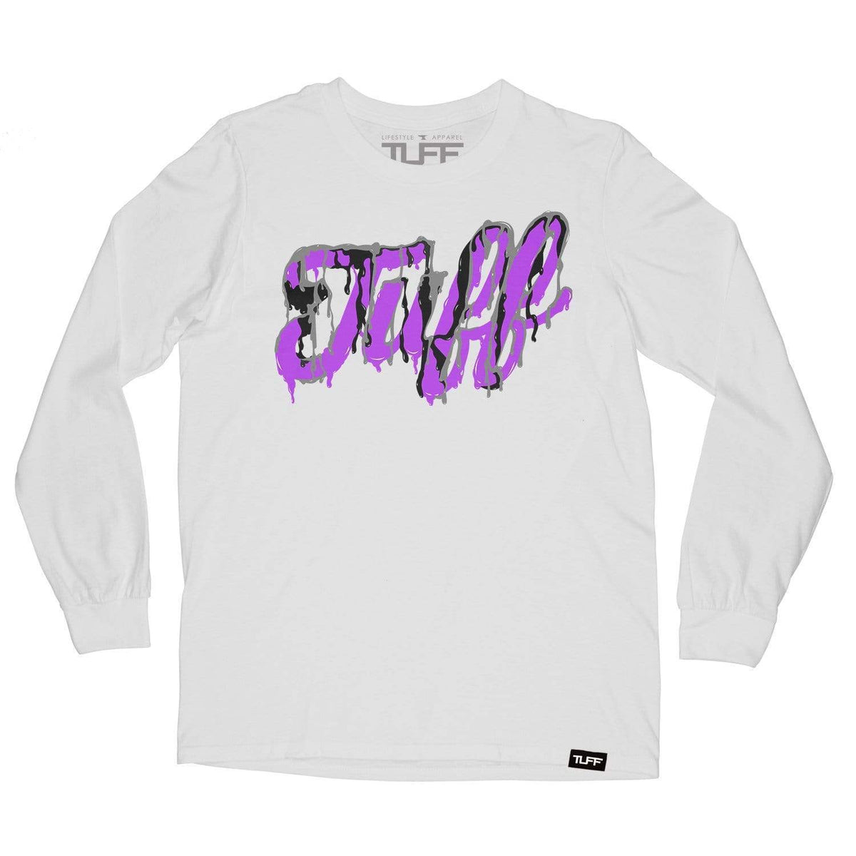 TUFF Script Melted Long Sleeve Tee Men&#39;s Long Sleeve T-Shirt