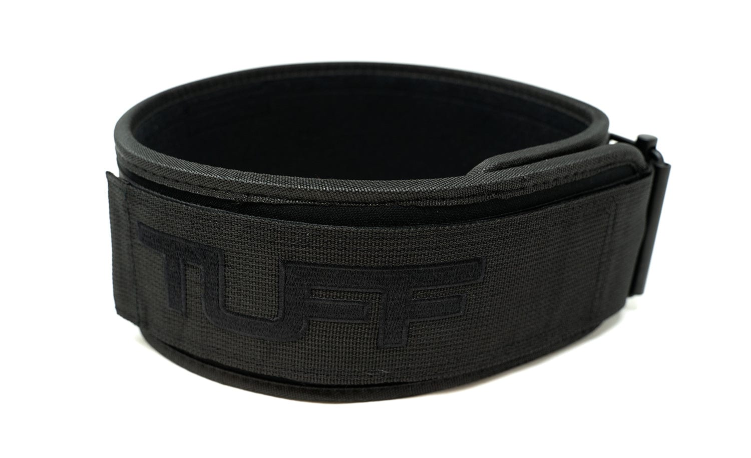 TUFF Self Locking Weightlifting Belt - All Black Weight Belts