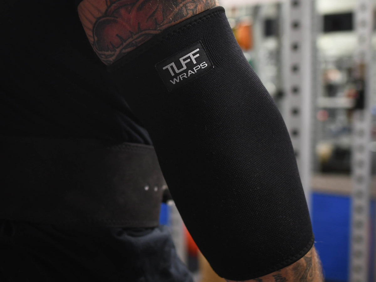 TUFF Double Ply Elbow Sleeves All Black Compression Sleeves