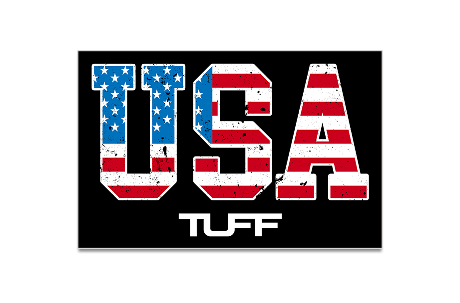 USA TUFF Sticker Stickers