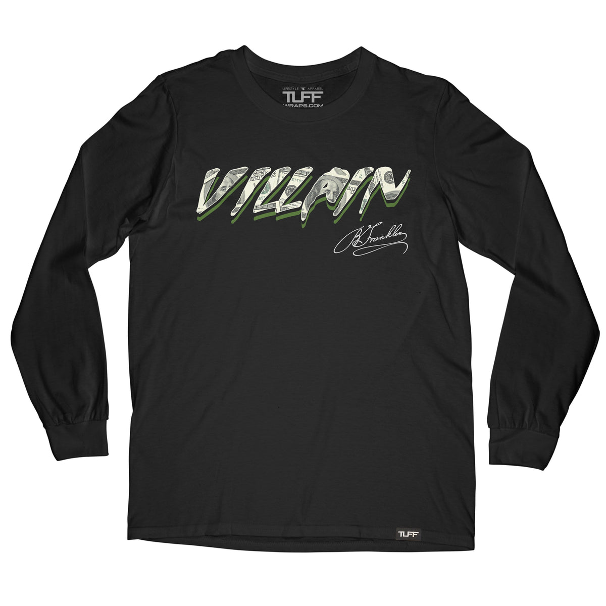 Villain Money Long Sleeve Tee Men&#39;s Long Sleeve T-Shirt