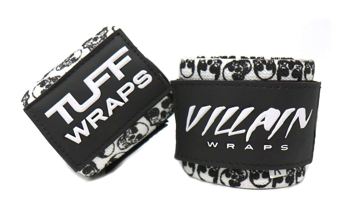 Villain Wrist Wraps 30&quot; (Skull Print) Wrist Wraps
